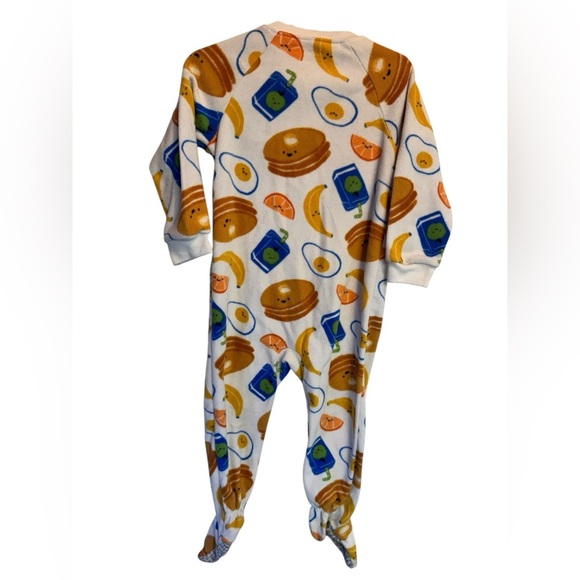 💥Carter's White Breakfast Print Footie - Picture 3 of 4